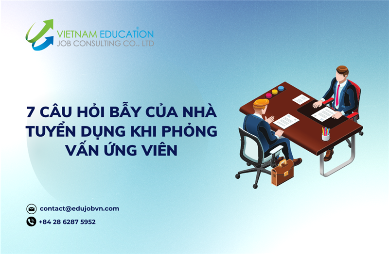 7 CÂU HỎI BẪY CỦA NHÀ TUYỂN DỤNG KHI PHỎNG VẤN ỨNG VIÊN