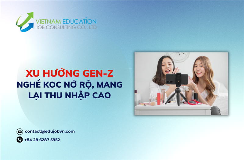 XU HƯỚNG GEN-Z: NGHỀ KOC NỞ RỘ, MANG LẠI THU NHẬP CAO